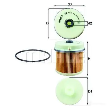 Топливный фильтр KNECHT 414389 723835 53 kx445d 13VVO0 изображение 0