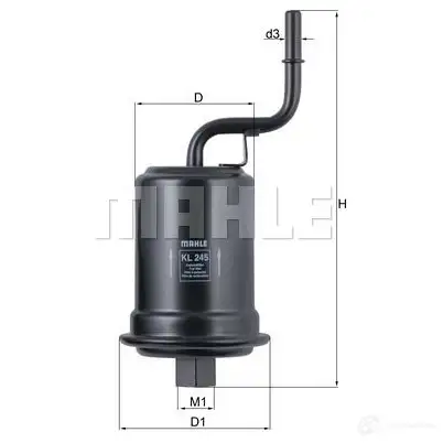 Топливный фильтр KNECHT 6ODDN 79861 667 414065 kl187