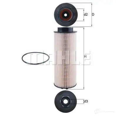Топливный фильтр KNECHT kx261d 70382518 414342 KX 261D ECO изображение 0