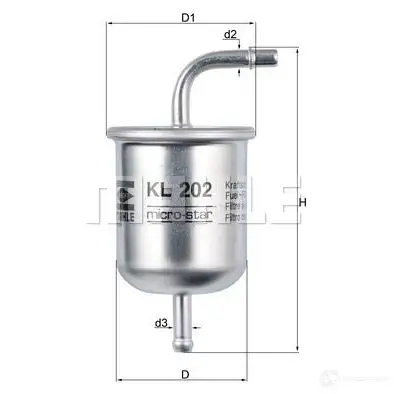 Топливный фильтр KNECHT BKII6 784 33088 414075 kl202