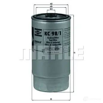 Топливный фильтр KNECHT kc981 413995 BJ3LH 798961 76