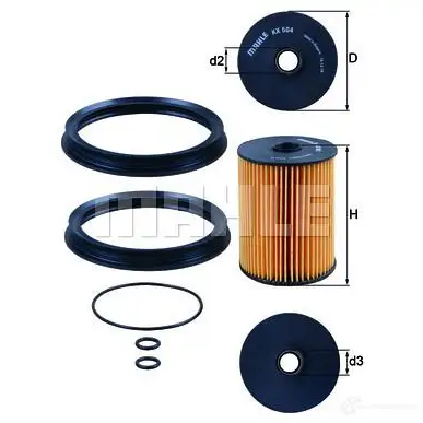 Топливный фильтр KNECHT 1193560626 724 26641 kx504d 45Y8E5