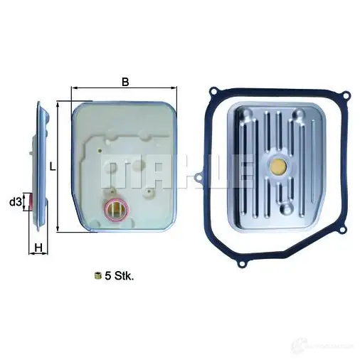 Фильтр АКПП, гидравлический KNECHT SM0W7 1193559983 72 437240 hx147kit изображение 0