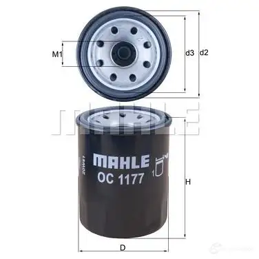 Масляный фильтр KNECHT 2GXZKI0 705 96661 oc1177 416395