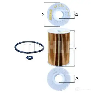 Масляный фильтр KNECHT 416677 ox1351d 78434136 OX 135/1D ECO