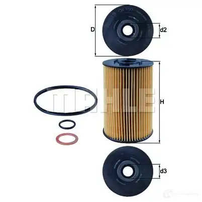 Масляный фильтр KNECHT 79618323 OX 150D1 ECO 416688 ox150d1