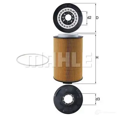 Масляный фильтр KNECHT OX 1028 D ECO 416652 72350181 ox1028d изображение 0