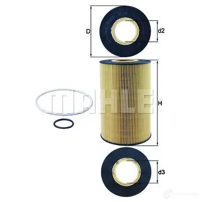 Масляный фильтр KNECHT 416831 ox435d OX 435D ECO 70385180
