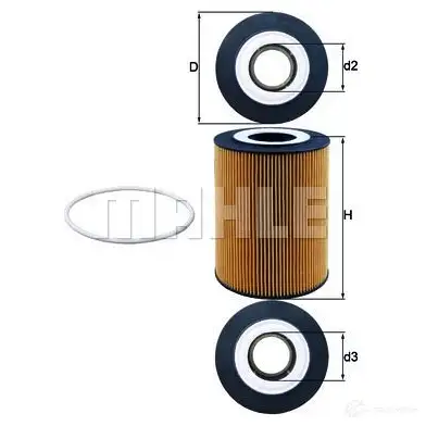 Масляный фильтр KNECHT 416772 76825871 OX 359D ECO ox359d изображение 0