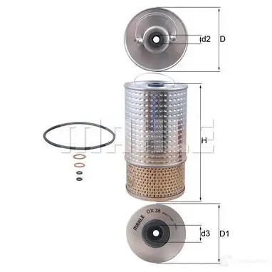 Масляный фильтр KNECHT ox38d 77 020894 416800 XJNBT