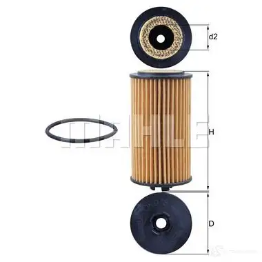 Масляный фильтр KNECHT ox978d 72352745 OX 978D ECO 416910