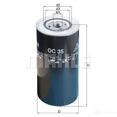 Масляный фильтр KNECHT UMW7YCC 416516 oc35 77 003023