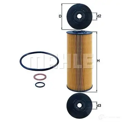 Масляный фильтр KNECHT OX 137D2 ECO 416680 79618307 ox137d2