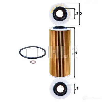 Масляный фильтр KNECHT ox1773d 76564454 OX 177/3D ECO 416720
