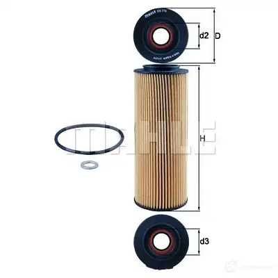 Масляный фильтр KNECHT OX 775D ECO 416870 70557146 ox775d