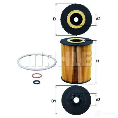 Масляный фильтр KNECHT 416860 OX 636D ECO 70511332 ox636d изображение 0