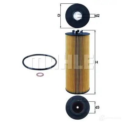 Масляный фильтр KNECHT ox164d 416708 OX 164D ECO 79690710