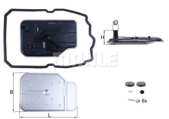 Гидрофильтр, автоматическая коробка передач KNECHT GDNB SP 1440019664 HX230KIT изображение 0