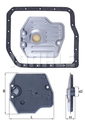 Гидрофильтр, автоматическая коробка передач KNECHT 1440019676 PSI PGE HX245D изображение 0