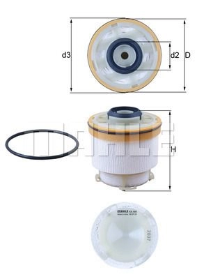 Топливный фильтр KNECHT D 6GWWF 1440019710 KX586D изображение 0