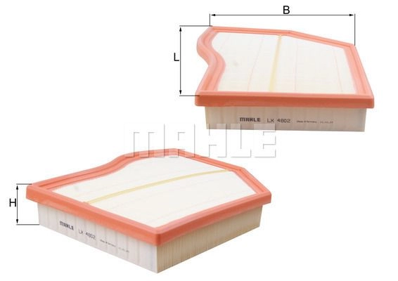 Воздушный фильтр KNECHT LX4802 1440019766 4QA F9