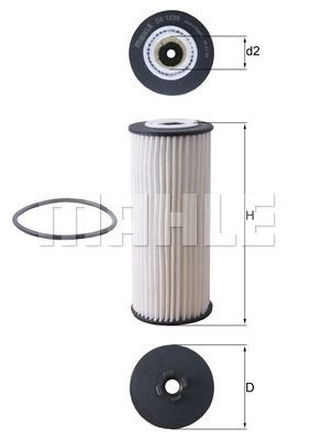 Масляный фильтр KNECHT OX1236D F0T V1A 1440019801