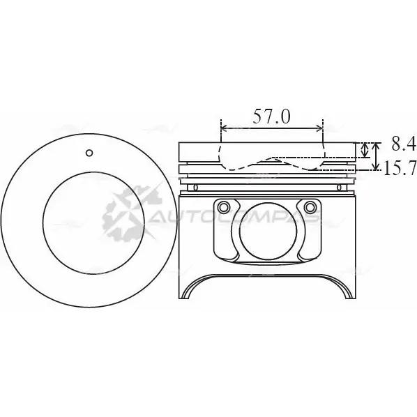 Поршень 0.50 AUTOWELT W5XX QH 1441179175 PN-34291