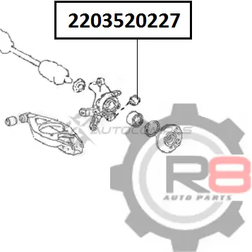 Сайлентблок задней цапфы плавающий R8 1441275471 R82203520227 F87H CE изображение 1