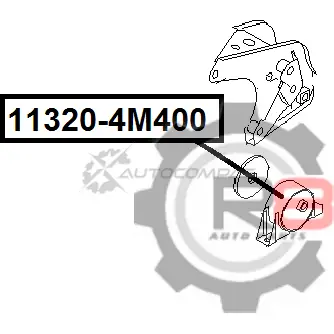 Подушка двигателя задняя - QG-ser R8 R811320-4M400 1441275696 SP0 QU изображение 1