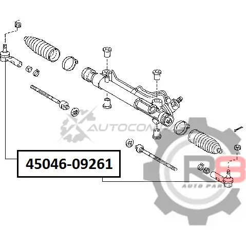 Наконечник рулевой R8 1441276264 JKHN T R845046-09261 изображение 1