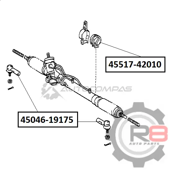 Наконечник рулевой R8 1441276266 96H N31 R845046-19175 изображение 1