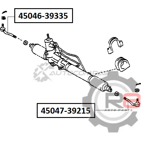 Наконечник рулевой (правый) R8 R845046-39335 ZM RMZT 1441276272 изображение 1