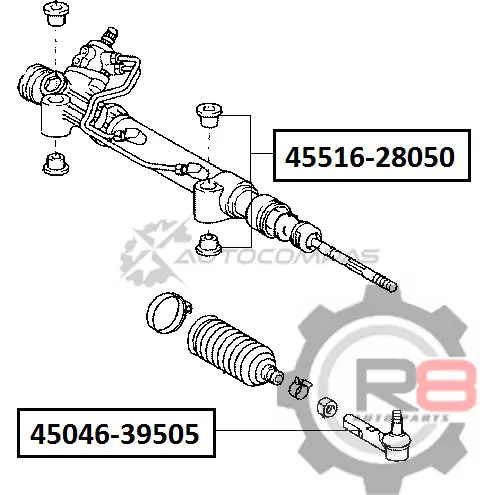 Наконечник рулевой R8 S I9L92I 1441276273 R845046-39505 изображение 1