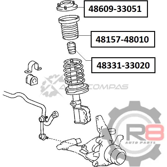 Отбойник переднего амортизатора - d21 x 70 R8 R848331-33020 1441276391 I 4G7QK изображение 1