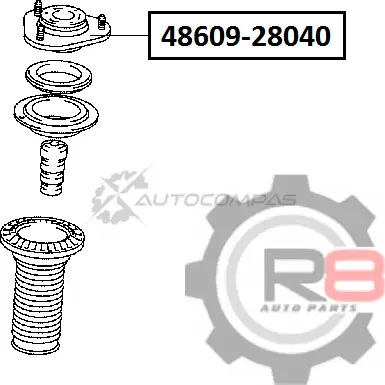 Опора переднего амортизатора R8 1441276423 R848609-28040 M IYBUT изображение 1