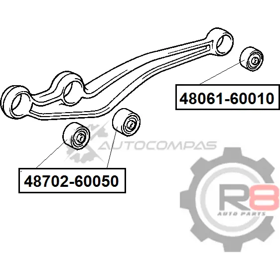Сайлентблок переднего нижнего рычага (передний) R8 R848702-60050 1441276522 H8 NQ0 изображение 1