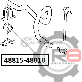 Втулка переднего стабилизатора - d21 R8 R848815-48010 7408G I 1441276695 изображение 1