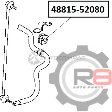 Втулка переднего стабилизатора - d23 R8 1441276700 R848815-52080 O I8C4R2 изображение 1