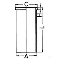 Гильза цилиндра KOLBENSCHMIDT O O8EC 89432190 2962919 4028977098413 изображение 0