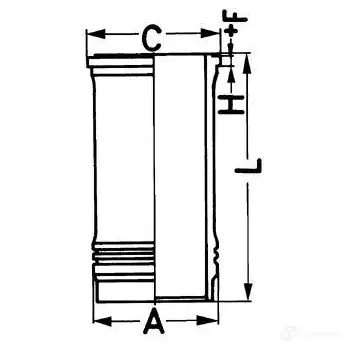 Гильза цилиндра KOLBENSCHMIDT 9798810 F55 TFX 88644110 4028977140297