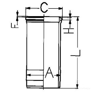 Гильза цилиндра KOLBENSCHMIDT 89399810 1437566782 NRLRB LJ изображение 0