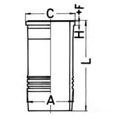 Гильза цилиндра KOLBENSCHMIDT 89058110 4028977153020 2962820 V XH4ZW