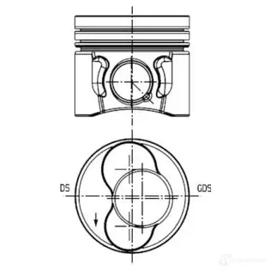 Гильза цилиндра KOLBENSCHMIDT 2962953 4028977344244 89521110 A L2FOR изображение 0