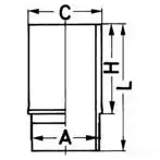 Гильза цилиндра KOLBENSCHMIDT 89024110 V7GY NTF 2962802 4028977150050