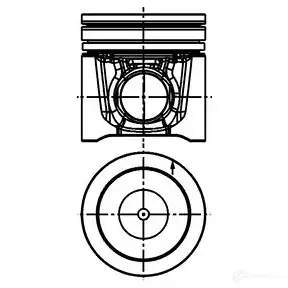 Поршень KOLBENSCHMIDT 4028977129247 Z0 43F 2964095 90858620 изображение 0