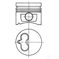 Поршень KOLBENSCHMIDT 2967929 94357610 S8A0 DG 4028977140327 изображение 0