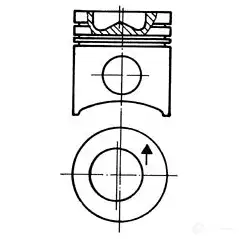 Поршень KOLBENSCHMIDT 6 X6HPW 93579630 4028977164972 2967194 изображение 0