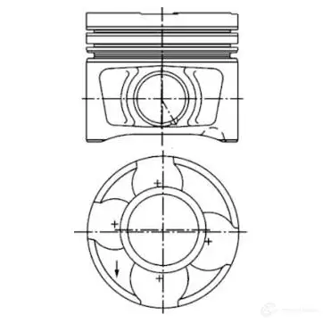 Поршень KOLBENSCHMIDT 2952757 4028977630347 40356620 GCM 7W