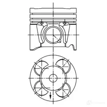 Поршень KOLBENSCHMIDT 41287600 4028977875991 1B GZQ 1424784757