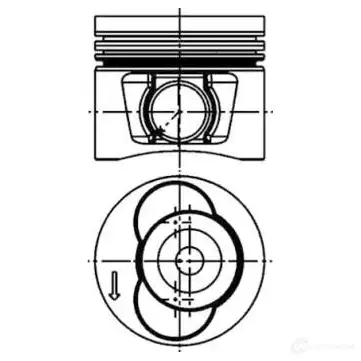 Поршень KOLBENSCHMIDT 4028977700057 2952952 40715600 H D1UZV